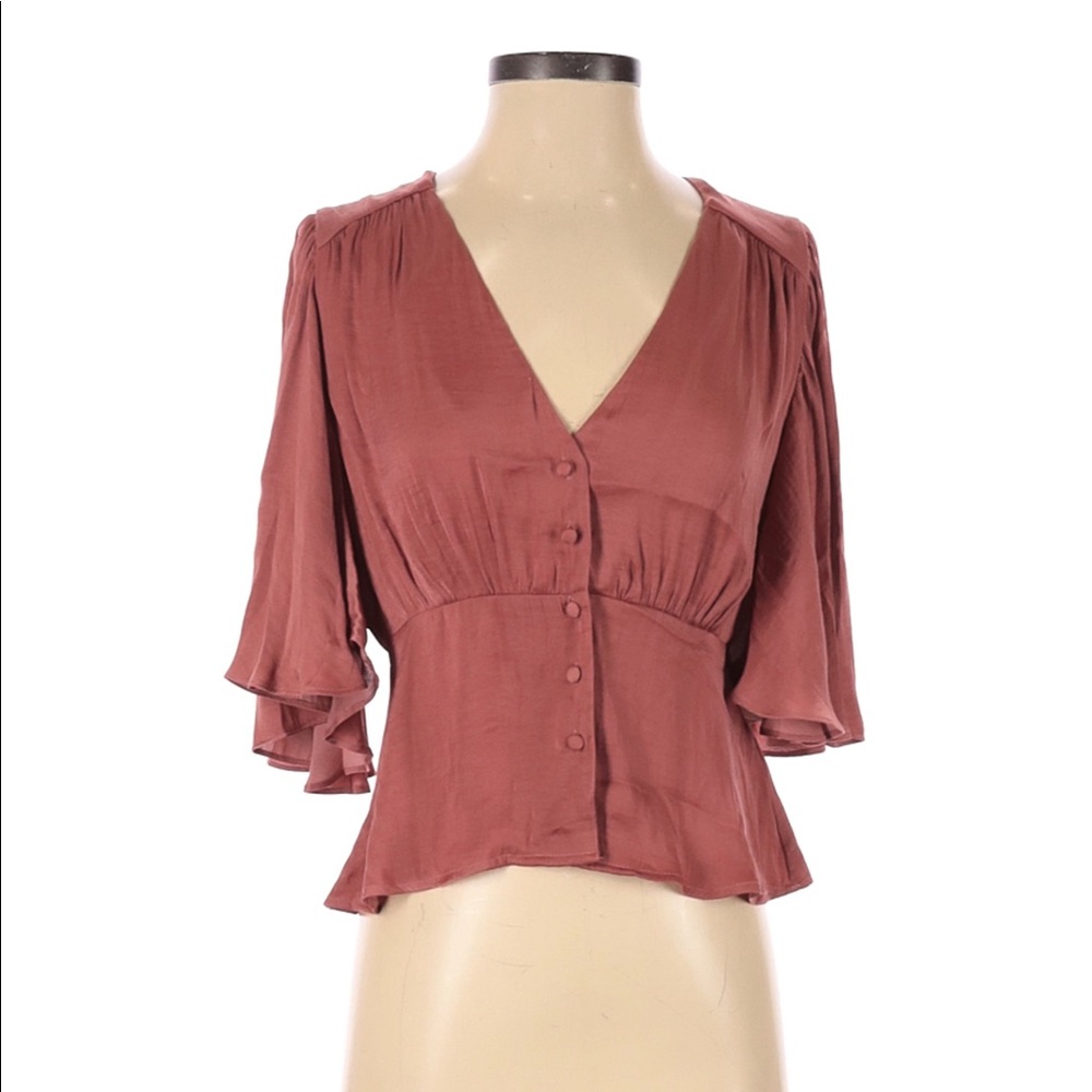 Pink Flowy Blouse